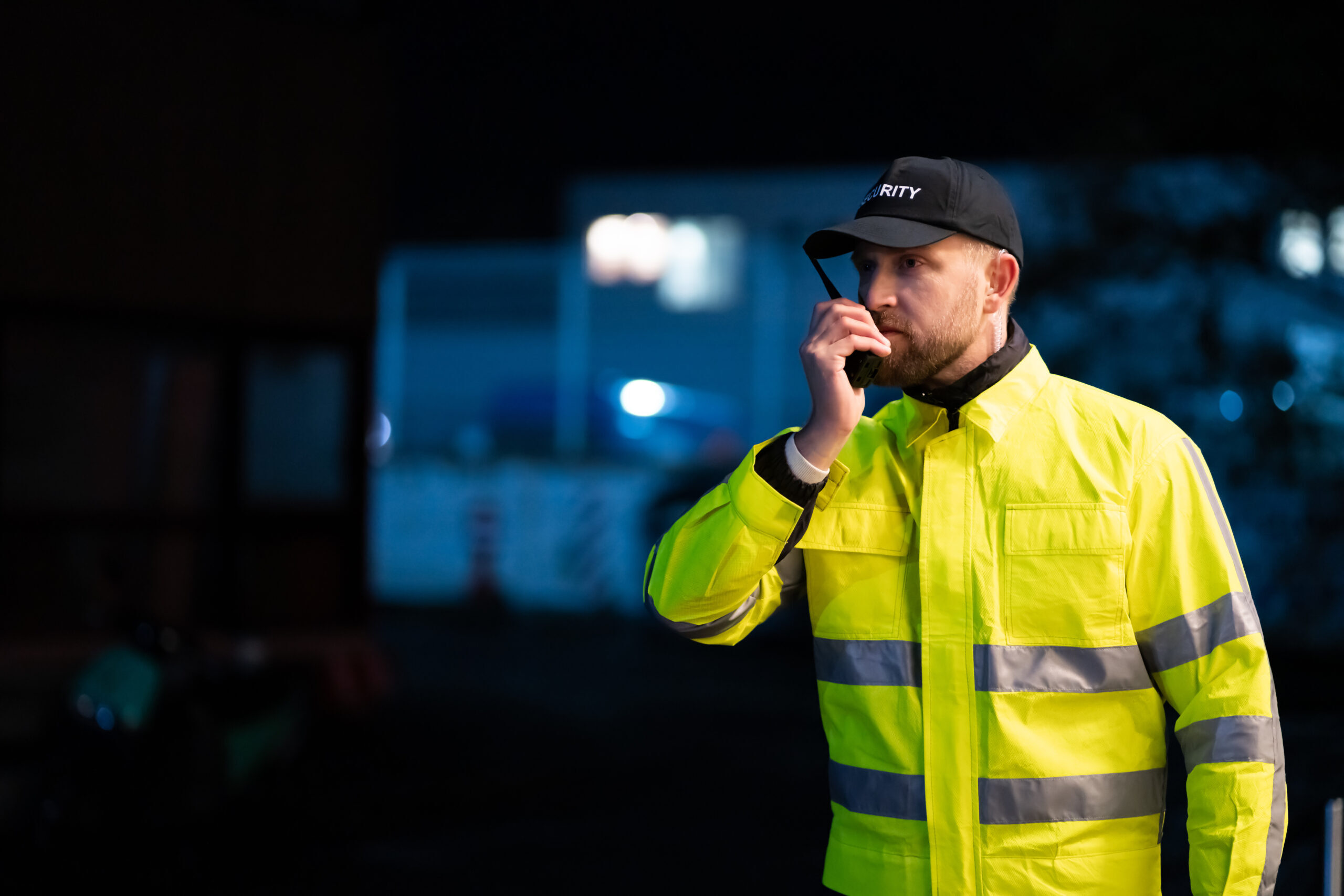 Sicherheitsfachkraft im Einsatz